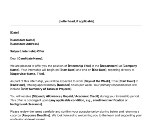 internship offer letter template thumbnail