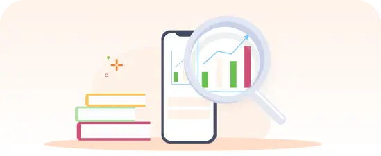 Illustration of reports on mobile