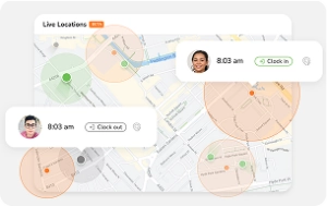 Live location of employees