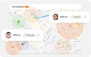 Vista de app con ubicaciones — referencia