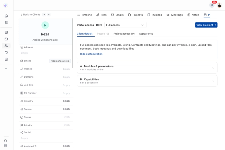 OneSuite Dashboard