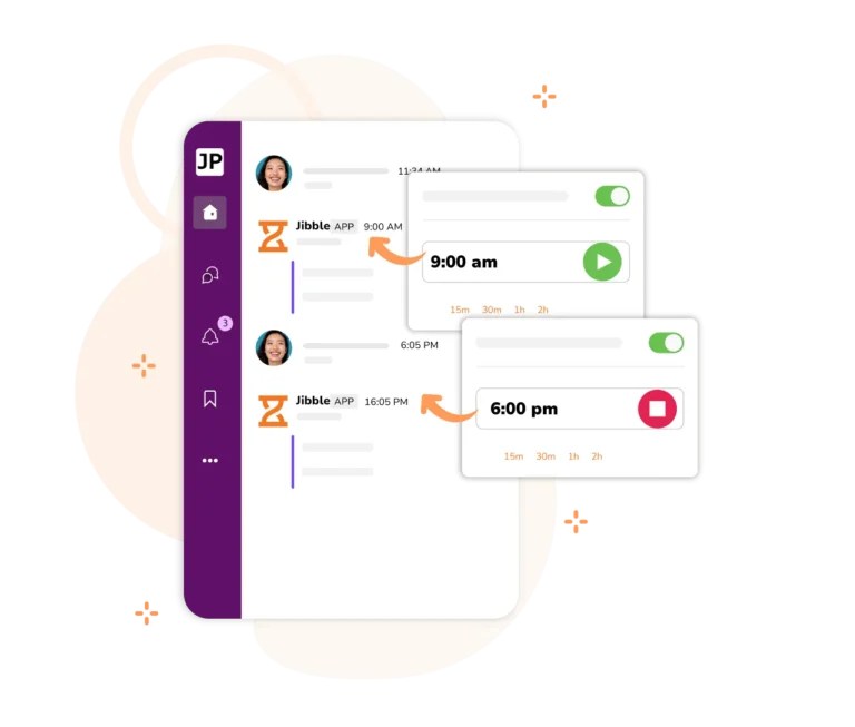 γίνεται χρήση εντολών που χρησιμοποιούνται και στο Slack