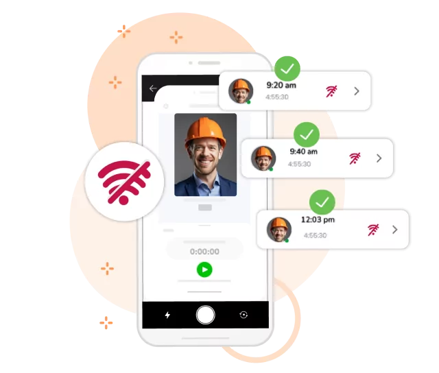 Tidrapportera utan Uppkoppling