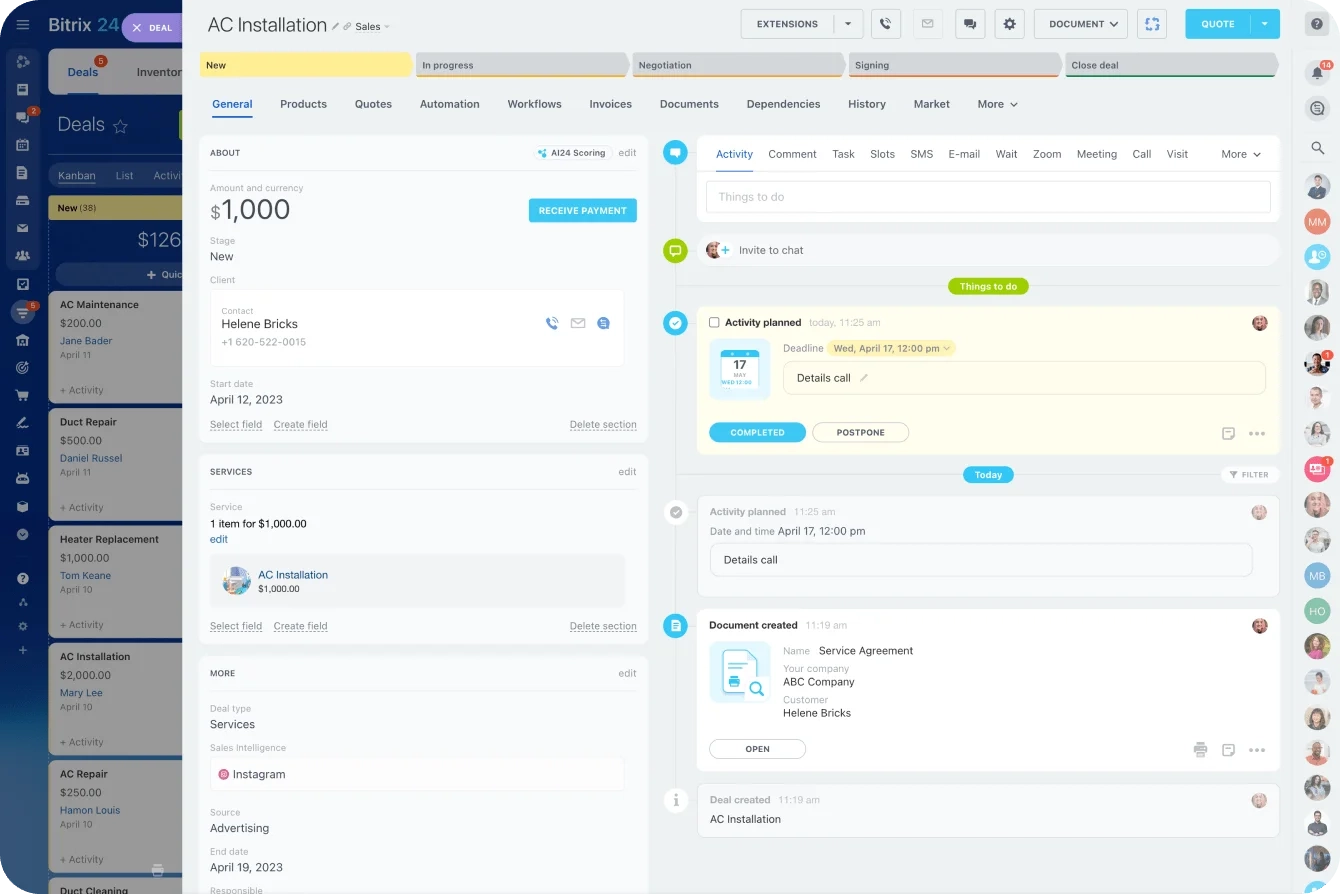 Bitrix24 Lead Management overview