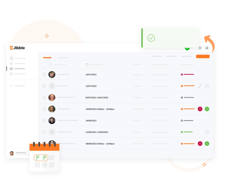 Pengelolaan cuti jadi mudah dengan aplikasi absensi Jibble