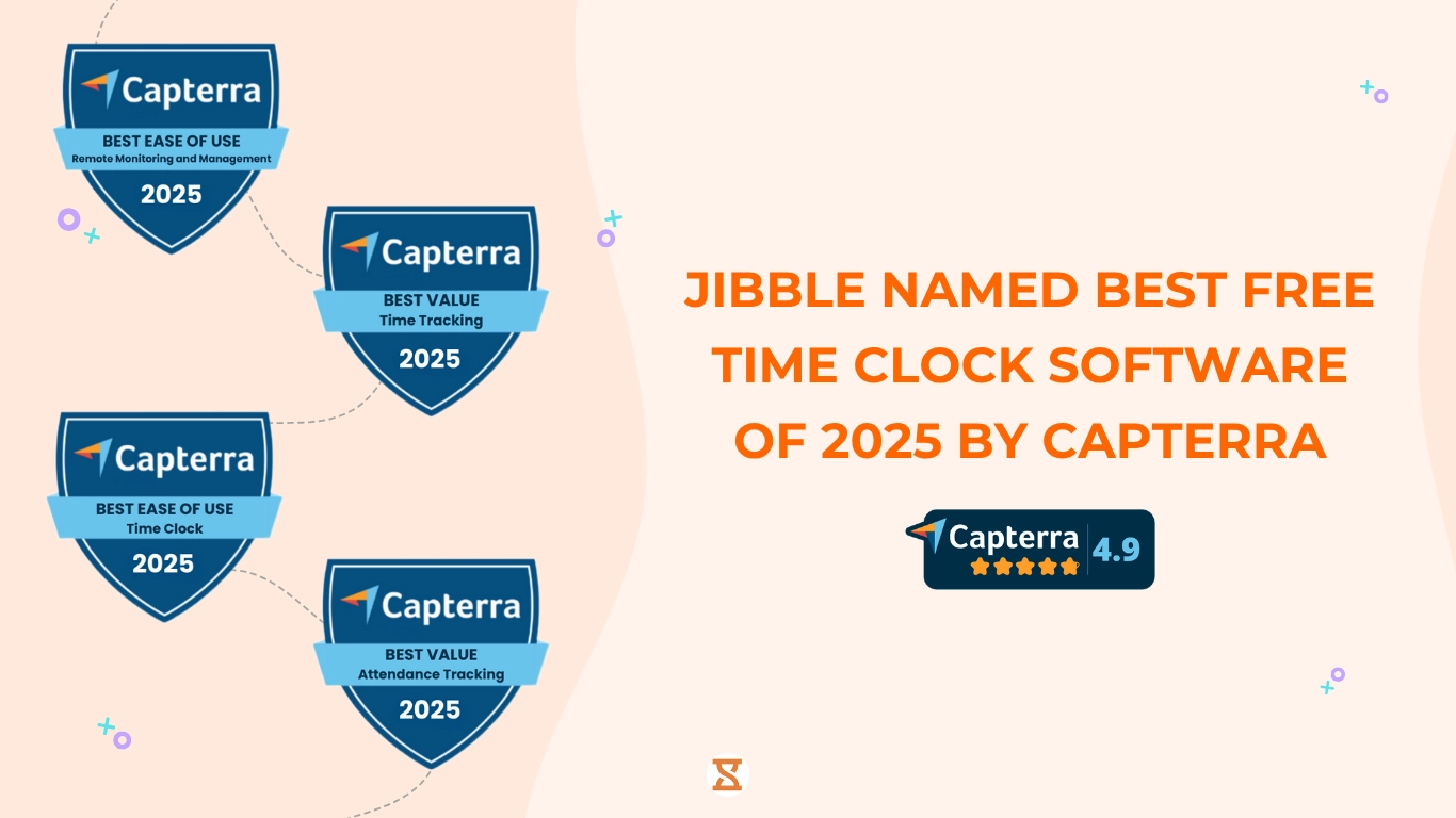 jibble ranked best free time clock on capterra in 2025
