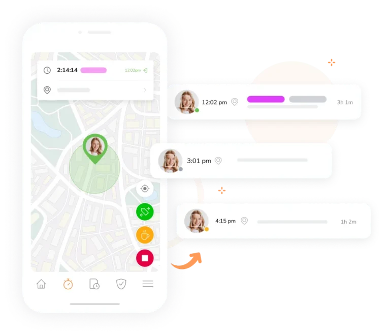 GPS aplikácia na evidenciu dochádzky/ monitorovanie zamestnancov