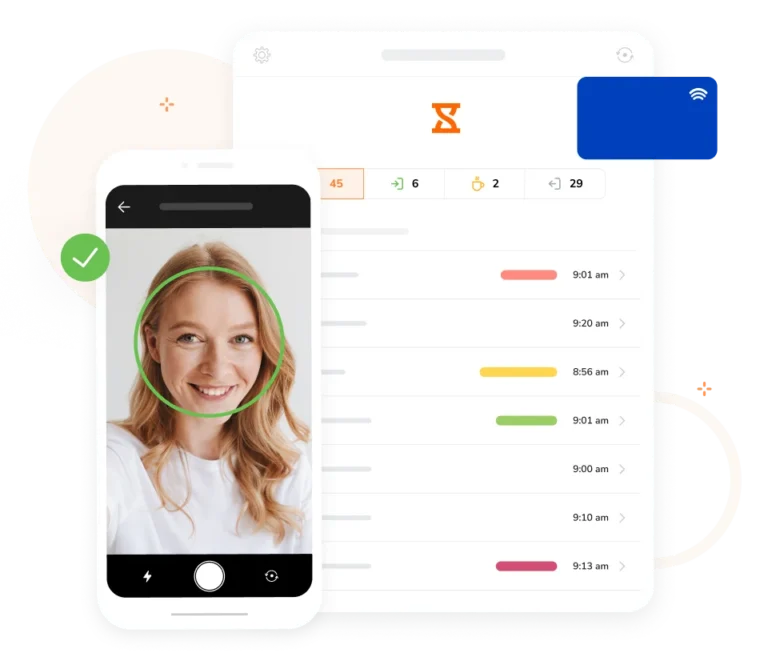 共有端末によるオンライン勤怠管理アプリ