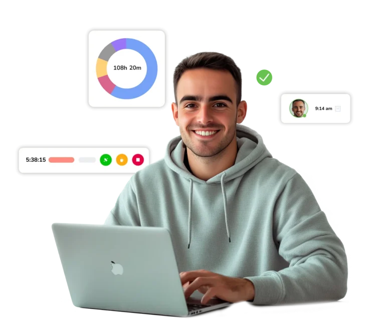 Controle de horas preciso com o software de cobrança do Jibble
