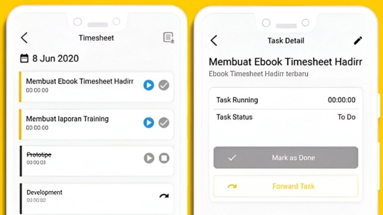 Timesheet online hadirr