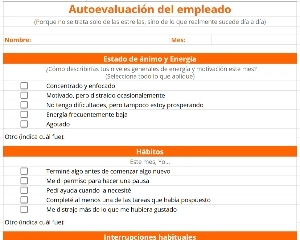 portada evaluacion desempeño empleado plantilla modelo gratis