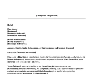 ícone do modelo de carta de motivação