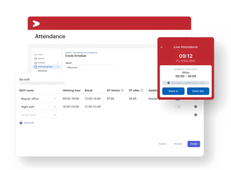 Dasbor absensi talenta