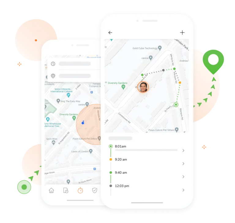 실시간 위치 추적 관리