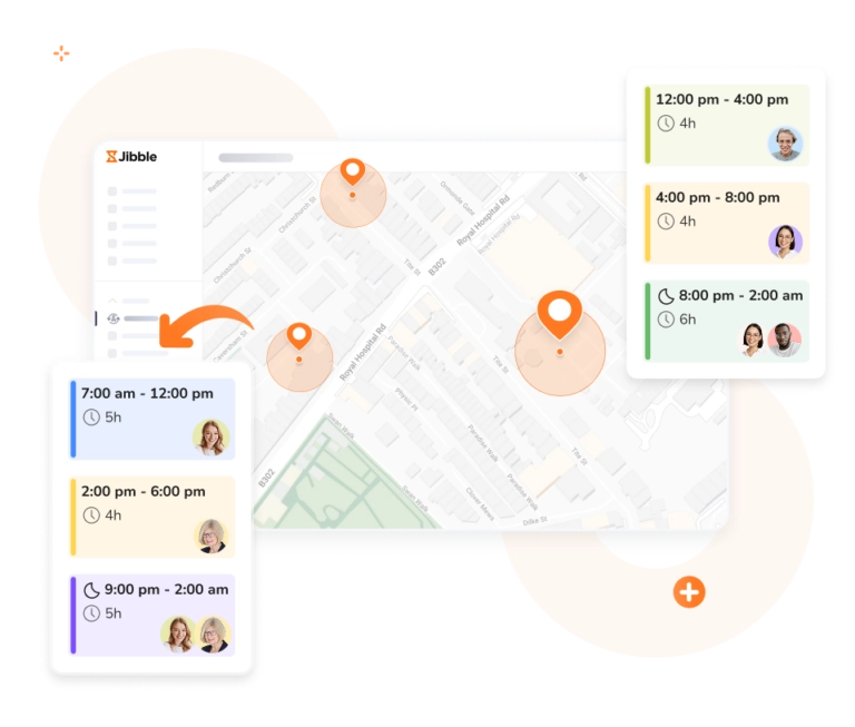 Assigning shifts to employees based on locations