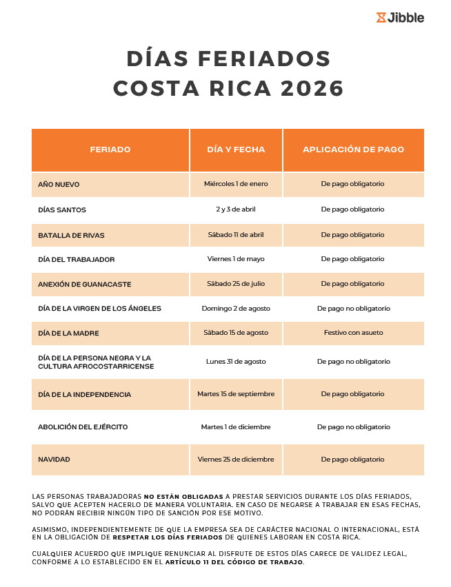 dias feriados costa rica 2026