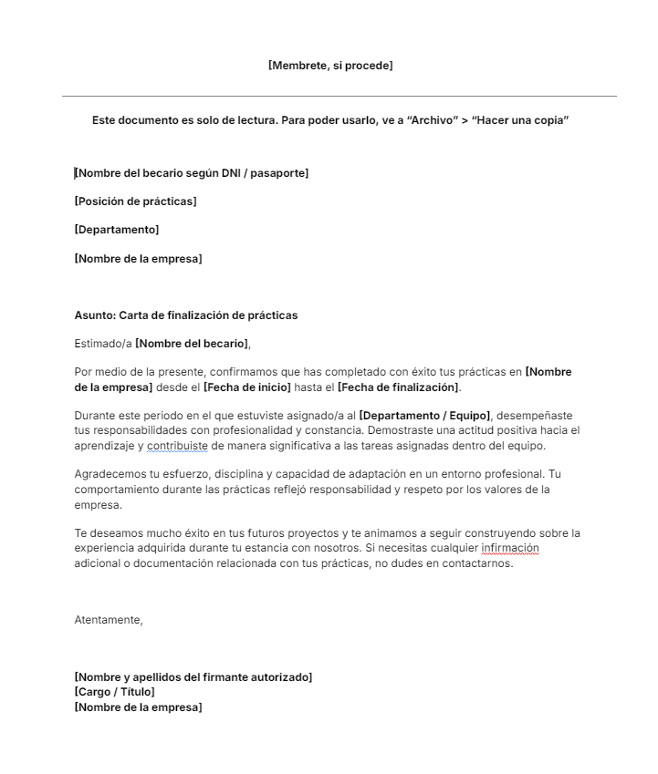 plantilla finalizacion de practicas
