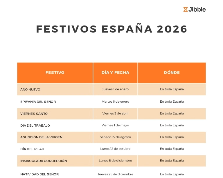 portada Días festivos España 2026