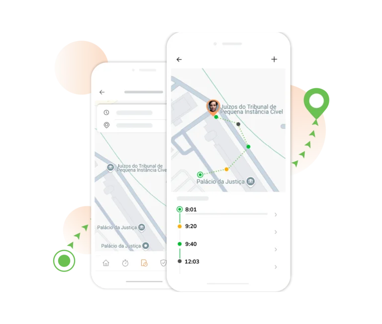 sistema de presença com cercas virtuais
