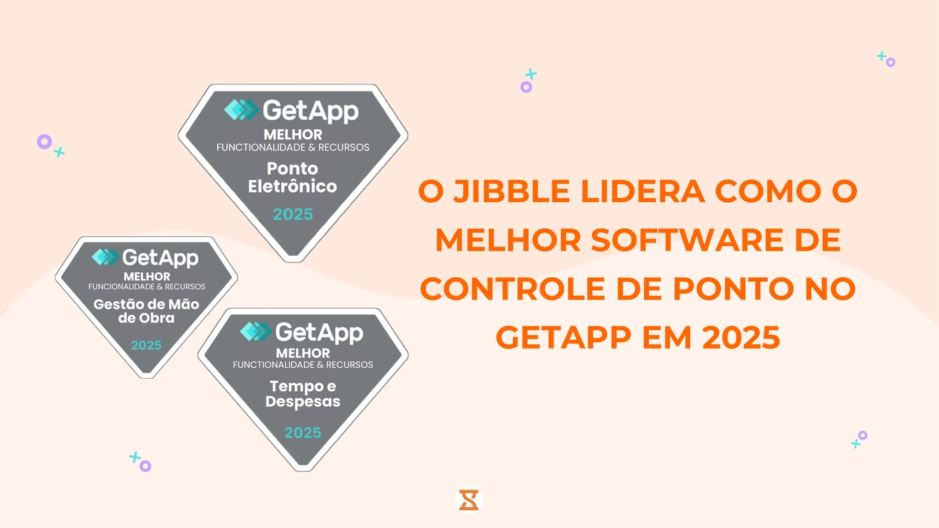 O Jibble lidera como o melhor software de controle de ponto no GetApp em 2025