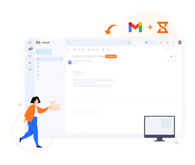 Gmail上でタイムトラッキング