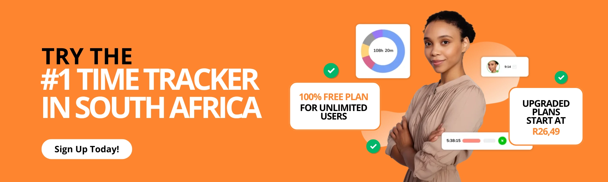 south africa Time Tracker poster