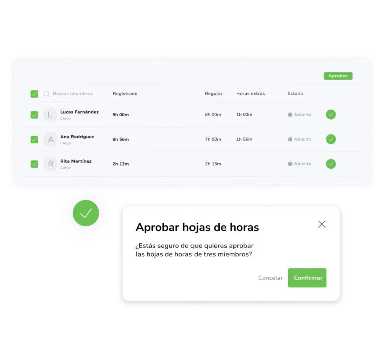 Aprobaciones