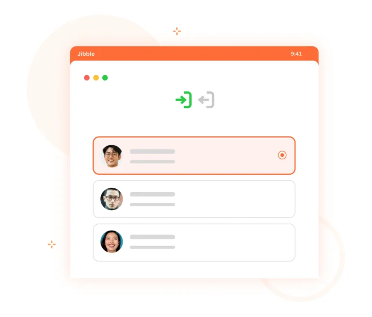데스크탑 직원 타임클럭 키오스크 아시안 사진