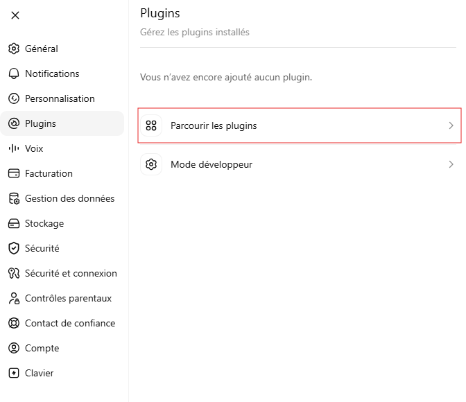 Parcourir les plugins de ChatGPT pour Jibble MCP