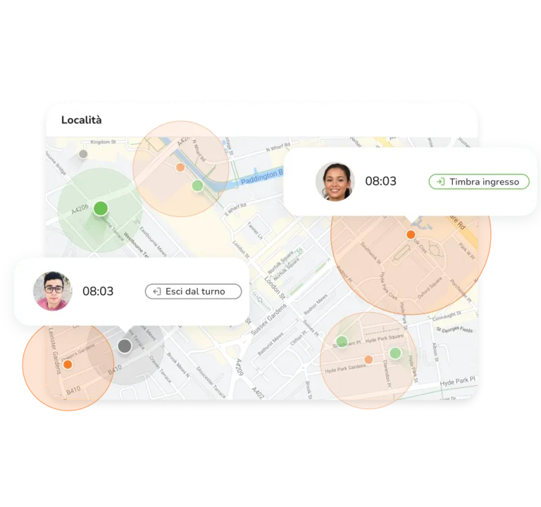 Software di rilevazione presenze con geofencing per limitare le timbrature ai siti autorizzati