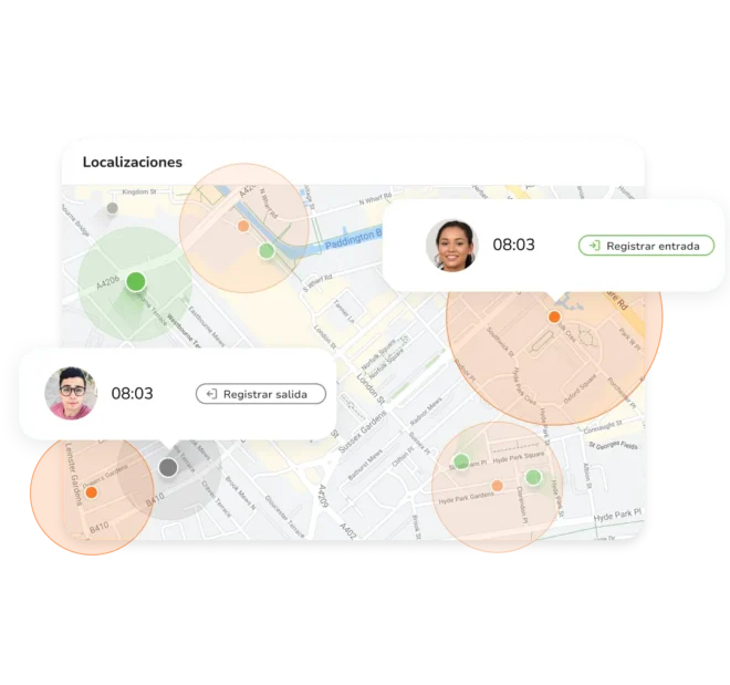 Configuración de una zona de geovalla para limitar los registros de entrada de los empleados a una obra