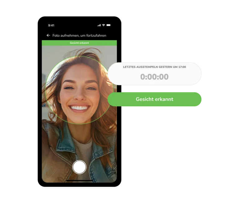 Gesichtserkennung auf Mobiltelefonen zur Anwesenheitsprüfung