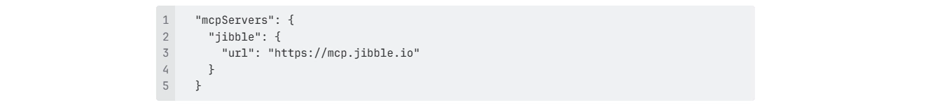 Configuration to connect Jibble and Cursor
