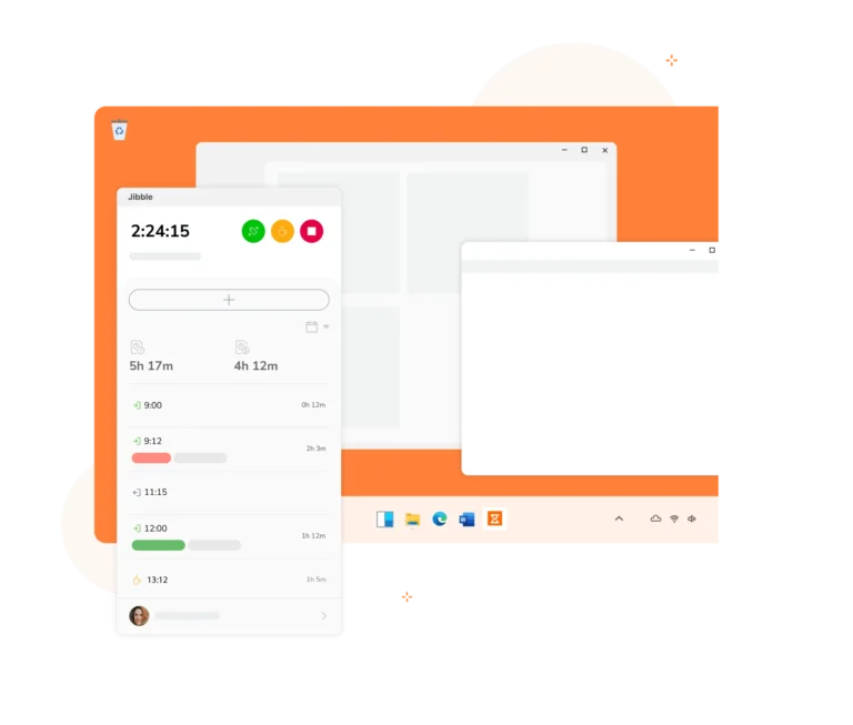 ilustrasi time tracking windows jibble