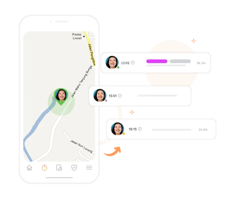 Pantau posisi tepat karyawan pakai fitur lacak lokasi
