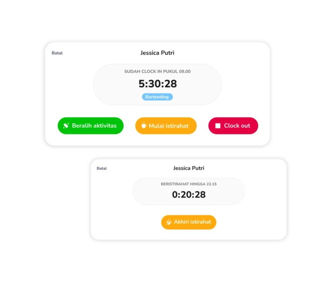 Fitur timer software time tracking Jibble