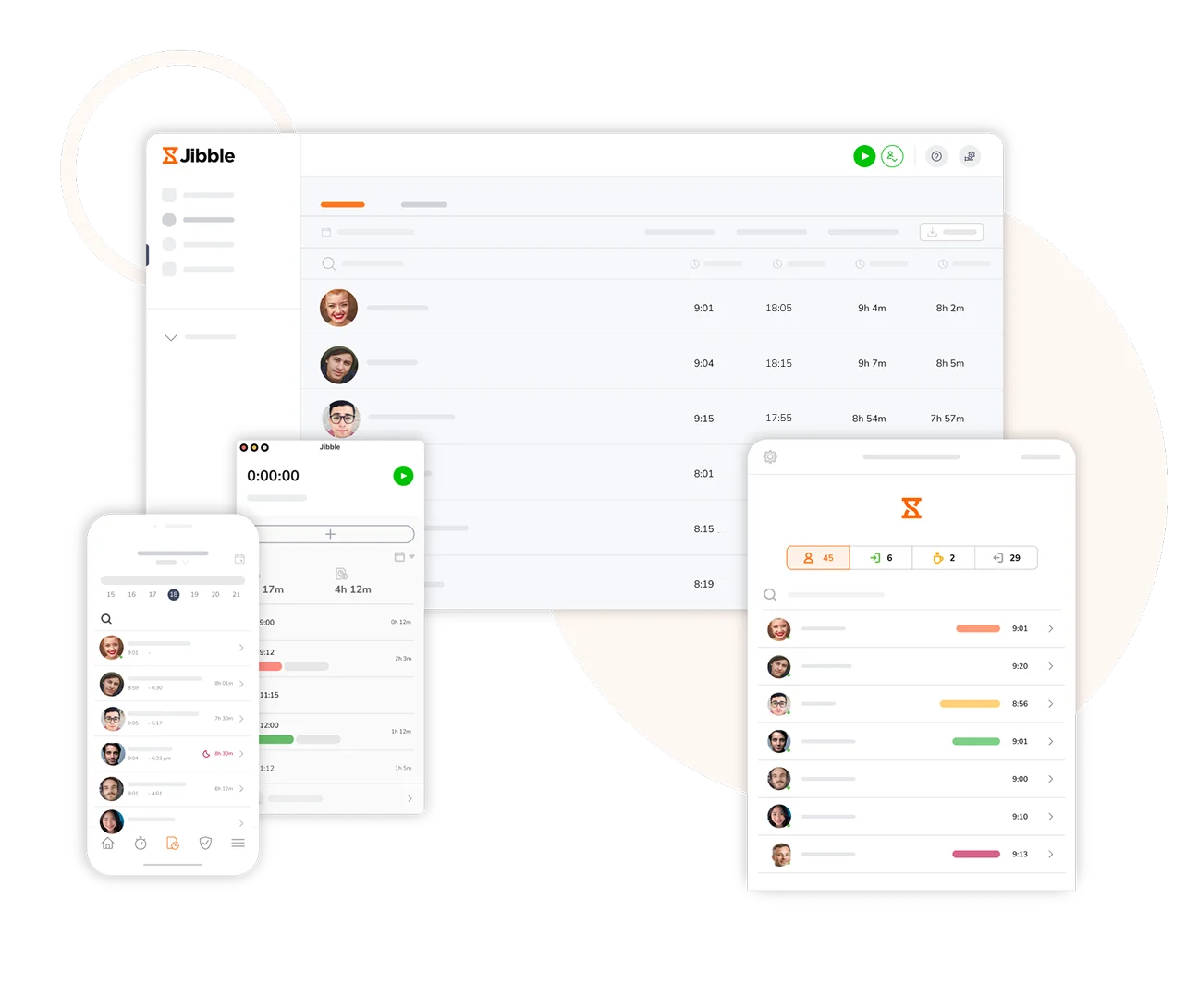 Application de pointage sur plusieurs appareils