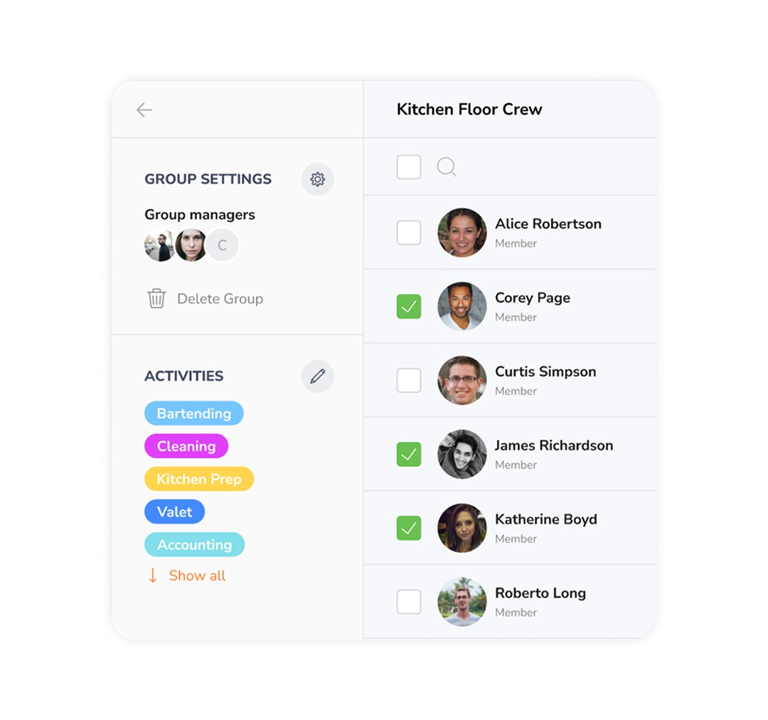 Organising employees into teams and groups in Jibble time tracking software