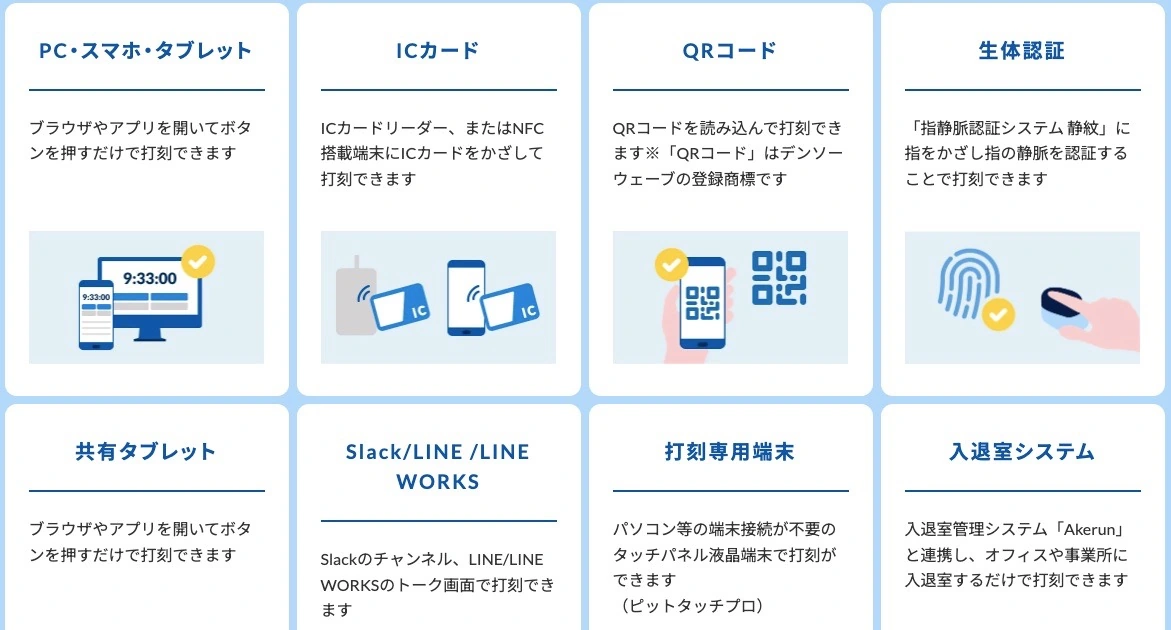 ハーモス勤怠打刻方法
