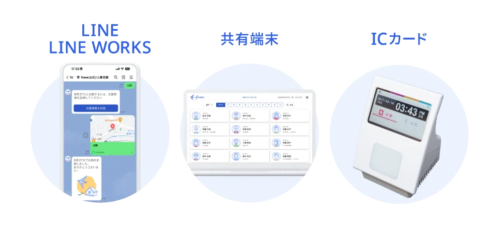 freee勤怠管理打刻方法