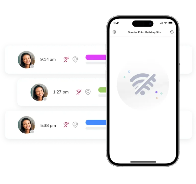 Jibble used in offline mode to track time and attendance
