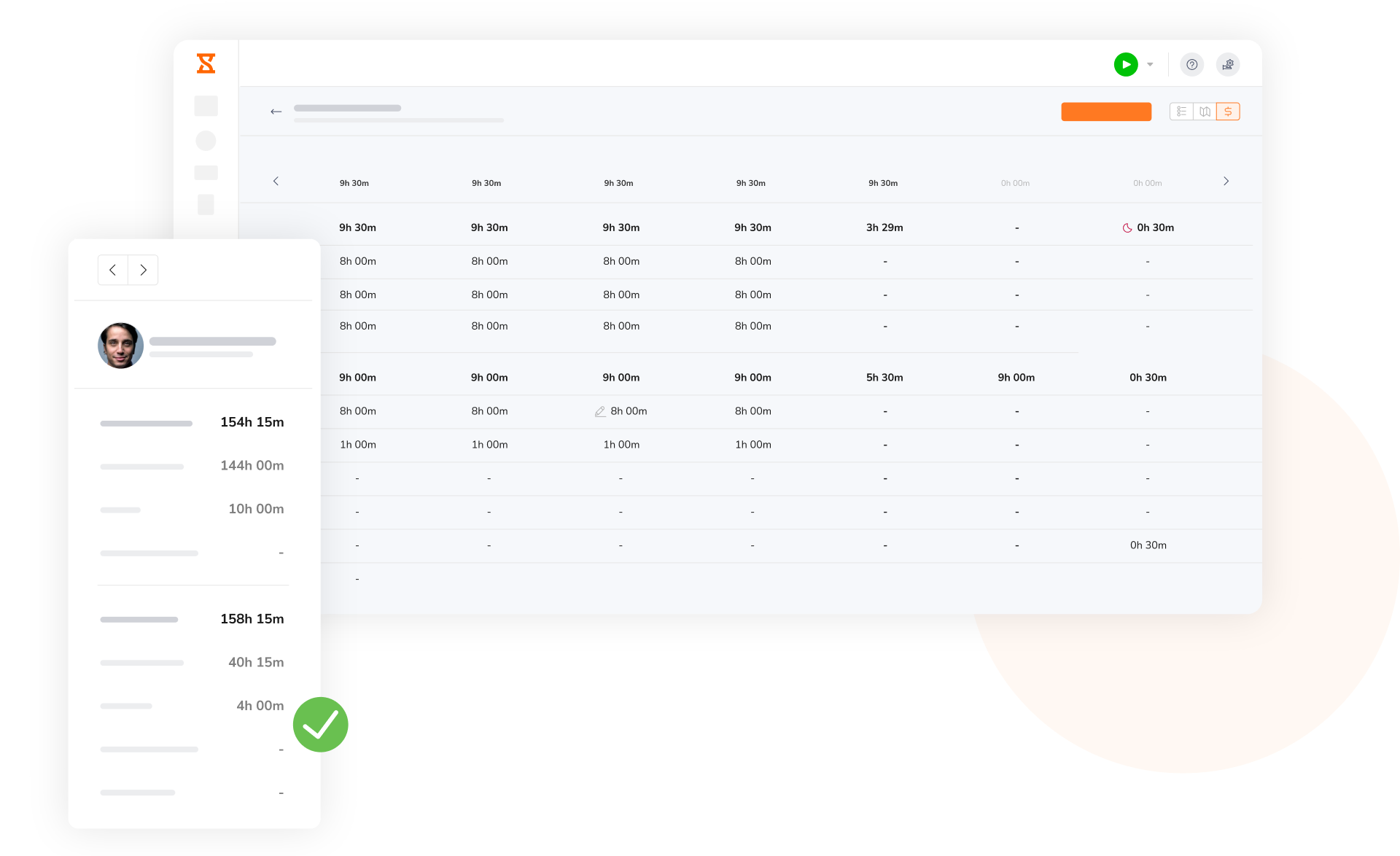 Time tracking software with payroll ready timesheets