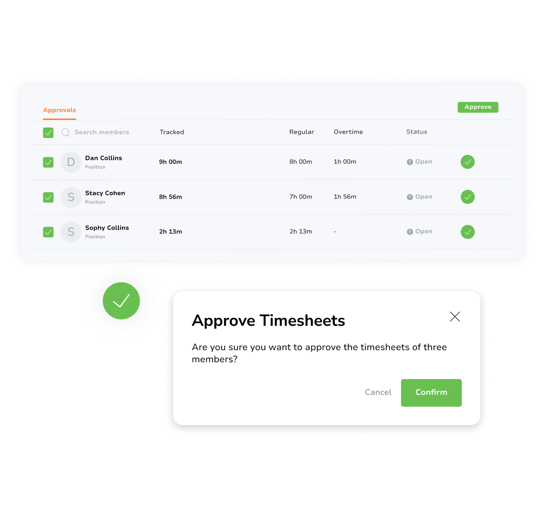 Overtime and approvals