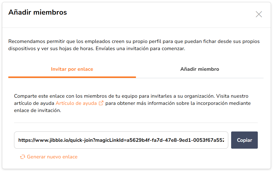 Cómo agregar empleados al sistema de gestión de personal de Jibble
