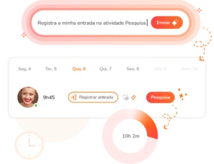 Registrando saída ao escrever um comando no assistente de IA