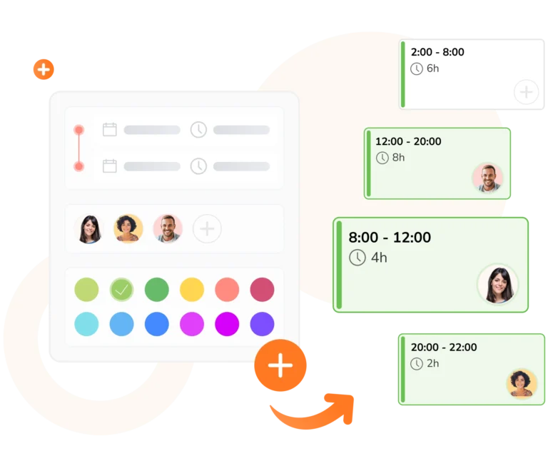 Crear turnos fácilmente a través de la interfaz web