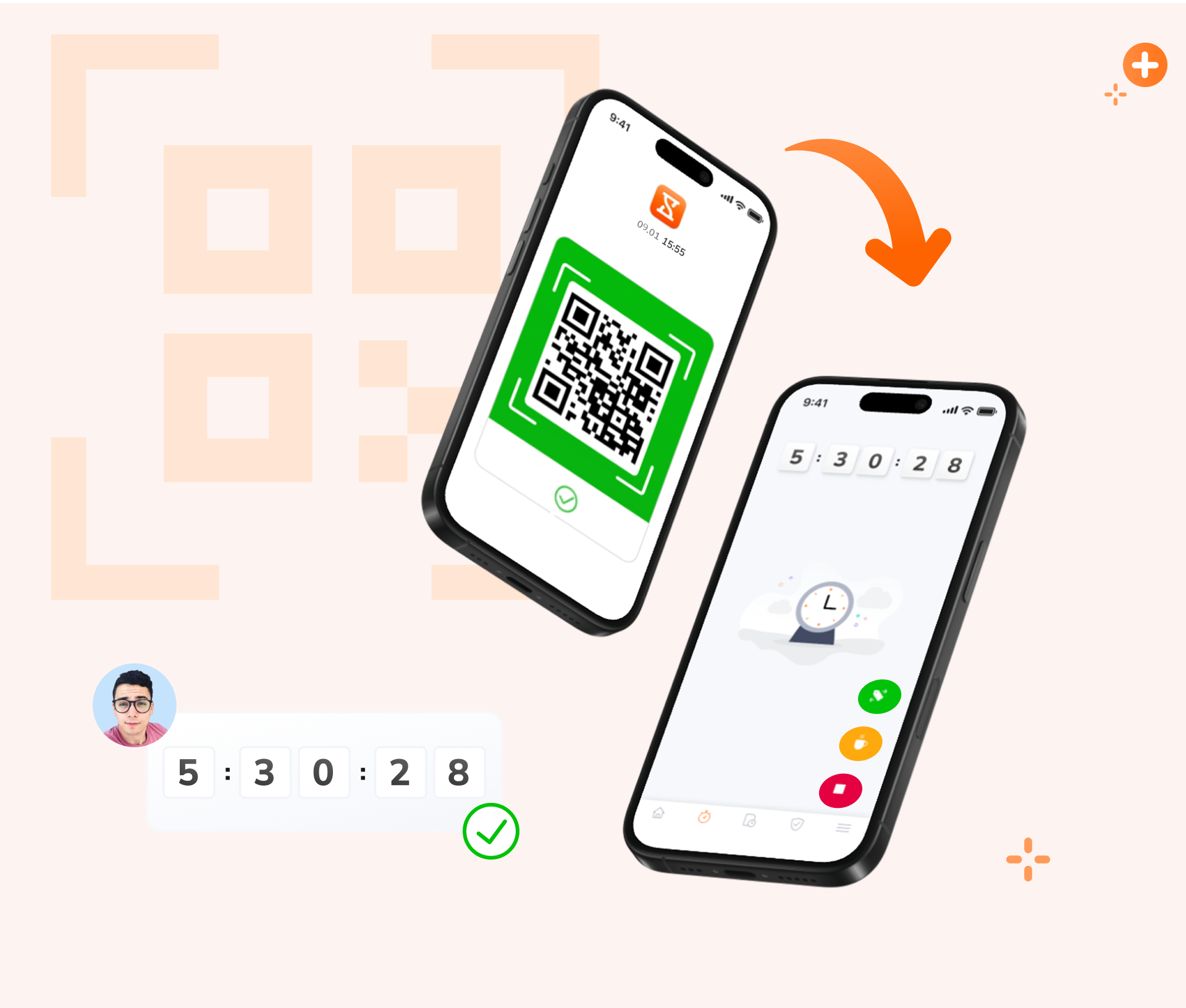 Uso de códigos QR para el control de asistencia