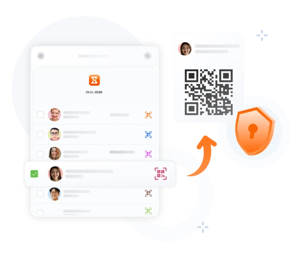 Karyawan mempunyai QR code unik untuk akurasi kehadiran
