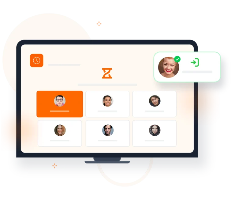 Application de kiosque de pointage sur ordinateur