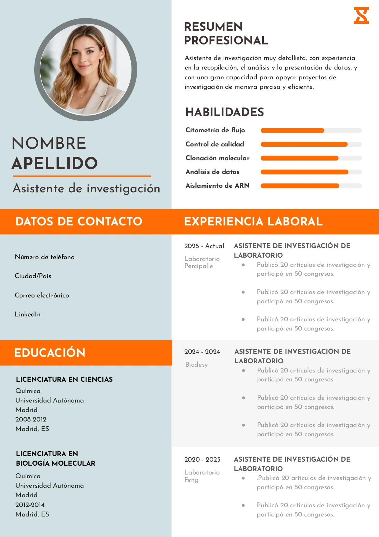 Plantillas de currículum